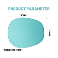 Tapis de souris en mousse à mémoire de forme PC couleur personnalisée Support de clavier en silicone Joli tapis de souris de jeu Accessoires d'ordinateur pour le bureau