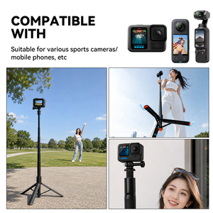 Trípode para Cámara de Acción con Apertura Automática |   Varilla Extensible <span class=keywords><strong>2</strong></span> en 1 para Luna Ultra/<span class=keywords><strong>DJI</strong></span> Osmo <span class=keywords><strong>Pocket</strong></span> 3/4/360/Action 5/4, para GoPro 13/12 - Product Image 4
