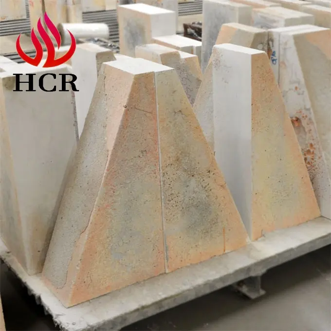 Yüksek ısı direnci erimiş döküm AZS refrakter tuğla cam endüstrisi için