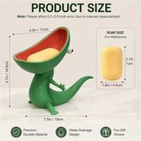 Porte-savon créatif en forme de lézard, plateau à clés en forme de reptile, organisateur de bureau pour salle de bain, entrée, comptoir, maison, bureau