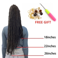 X-TRESS Commercio All'ingrosso Intrecciare I Capelli Sintetici di Estensioni Dreadlocks Ombre di Colore Marrone Morbido Dritto Faux Locs Crochet Trecce di Capelli