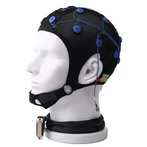 국제 10/20 몽타주 EEG 기록에 있는 19 전극을 가진 Greentek EEG 전극 모자