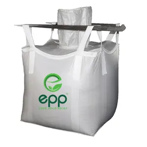 Grote Capaciteit Vullen Uitloop Grote Bulk Bag Goede Kwaliteit Un Big Bag 1450D 1500D Denier U Panel Bulk Container Een 1 Ton Tas