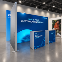 Panel Bingkai Pameran SEG Modular Berdiri Sendiri untuk Display Jendela Ritel Tahan Air Anti Luntur Warna Cerah Konstruksi Kokoh