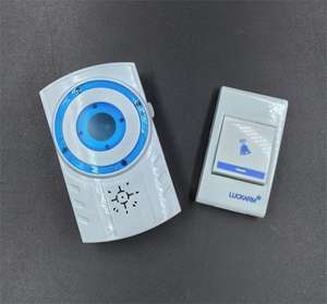 Sonnette sans fil moderne avec récepteur <span class=keywords><strong>carillon</strong></span> de porte enfichable pour appartement, école, hôpital, alimenté par batterie - Product Image 4