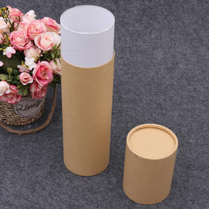 Cylindre personnalisé brun vide kraft papier personnalisé tube emballage boîte petite boîte en carton tube emballage pour <span class=keywords><strong>café</strong></span> - Product Image 3