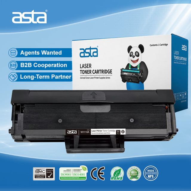 ASTA Toner Cartridge 110A 112A W1110A W1112A 1110A 1112A Compatible for HP Laser Printer 136a Chinese Factory Wholesale