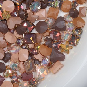 Herbst Winter Maillard Farbe Nagel Strass Pile Diamond Charms Neuankömmling Lose Strass Maniküre Zubehör Schmuck - Product Image 4