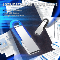 USB Flash Drive Metal Customizable Model Stick Versi 2.0 Kapasitas 128GB 64GB 32GB 16GB 8GB 4GB 2GB 1GB 64MB, Produk Terlaris 2025