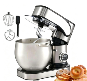 Batteur sur socle commercial multifonction 3-en-1 avec bol en acier inoxydable pour mélanger, pétrir et fouetter - Product Image 1