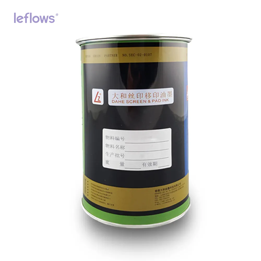 Recubrimiento de tinta a base de agua serigrafía silicona blanca 10 colores moq para PS/HIPS/PC/PMMA/ABS/PVC/vidrio