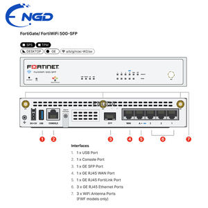 Nouveau pare-feu NGFW FG-50G-SFP d'origine 5 Gbit/s avec 1 port SFP, 5 ports GE RJ45, SD-WAN VPN pour les bureaux d'entreprise - Product Image 2