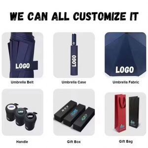 Promotional Multi Color Custom Logo 3 <b>Folding</b> 3-<b>Folding</b> Sun and Rain Water-Repellent Umbrella With Uv Protection - Product Image 6