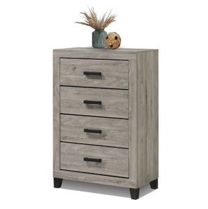 Ensemble de chambre à coucher moderne 6 pièces - Cadre de lit <span class=keywords><strong>avec</strong></span> tête de lit, commode, miroir, <span class=keywords><strong>coffre</strong></span> et 2 tables de chevet - Suite de chambre à coucher King Size - Product Image 5