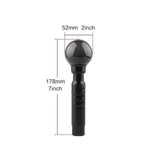 Pommeau de levier de vitesse en alliage d'aluminium, texture en véritable fibre de carbone, ergonomique, pour Honda LCV Europe, D1570 - Product Image 4