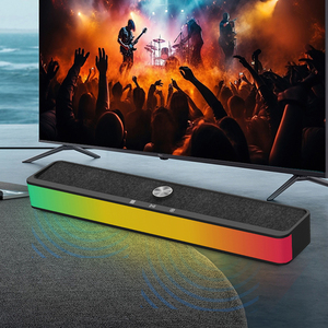 <span class=keywords><strong>Barre</strong></span> <span class=keywords><strong>de</strong></span> <span class=keywords><strong>son</strong></span> avec lumière RGB Bluetooth 5.3 Haut-parleur avec lumières LED <span class=keywords><strong>Barre</strong></span> <span class=keywords><strong>de</strong></span> <span class=keywords><strong>son</strong></span> sans fil Portable Haut-parleurs Bluetooth pour téléviseur Promotionnel - Product Image 1