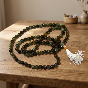 Meilleure collection de souvenirs sculptés en agate Jap Mala |   Collier Mala Feng Shui pour l'amour, provenant de Gujarat, Crystalexport.<span class=keywords><strong>com</strong></span> - Product Image 2