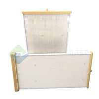 Éléments filtrants plats en microfibre plissée KFEW3007PPVE personnalisés en usine, haute efficacité 99 %, pour usage industriel et forte teneur en poussière