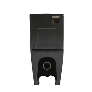 Modern <strong>Black</strong> Ceramic Integrated <strong>Toilet</strong> with a Soft-closed Cover square P-shaped Steam Trap for Villa Bathrooms or <strong>Toilets</strong> - Product Image 6