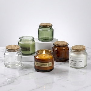 Bouteille <span class=keywords><strong>en</strong></span> <span class=keywords><strong>verre</strong></span> de 100 ml avec bouchon <span class=keywords><strong>en</strong></span> liège pour bougies de soja, <span class=keywords><strong>mini</strong></span>-récipients <span class=keywords><strong>en</strong></span> gros avec couvercle <span class=keywords><strong>en</strong></span> liège - Product Image 2