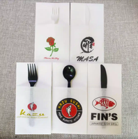 Serviettes jetables en papier Airlaid effet lin avec logo personnalisé en relief – Serviettes de table en papier