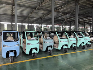 Tricycle électrique à <span class=keywords><strong>3</strong></span> roues avec toit, <span class=keywords><strong>3</strong></span> places, <span class=keywords><strong>scooter</strong></span> de mobilité familial, moteur sans balais 48V 60V 72V, trike pour personnes âgées et usage quotidien - Product Image 6