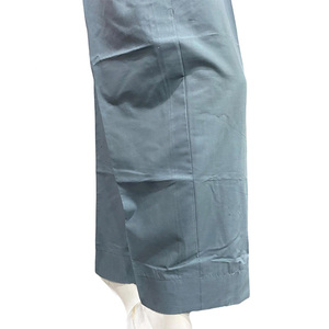 Elegante Traje de Mujer Gris con Costuras Decorativas – Vestido de Algodón Bordado de 3 Piezas para el Verano - Product Image 3