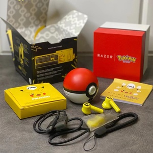 Poke Mon <span class=keywords><strong>mini</strong></span> tai nghe Pikachu Hifi đúng không dây Earbuds Bass in-ear Tai nghe điều khiển cảm ứng Pokeball chơi game tai nghe cho thể thao A3 - Product Image 2