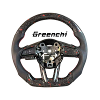 Setir Mobil Kulit Merah Berbahan Karbon Forged untuk Mazda 3 6 5 8 CX5 RX7 MX5 CX90 BL GH GG GY CX7 RX8 2003 2015