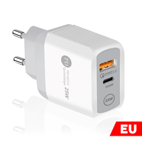 Pengisi daya Cepat dinding USB tipe-c, Charger listrik standar, soket EU, pengisi daya dinding USB tipe-c, pengisian daya arus Input 0,5 A Universal untuk iPhone Android