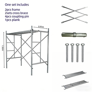 Plateforme d'échafaudage pliable pour cadre de porte de chantier industriel spécial, haute capacité de charge, résistante à la corrosion - Product Image 4