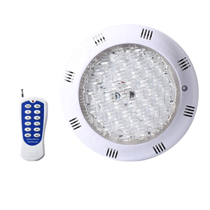 โคมไฟ LED ใต้น้ำสำหรับสระว่ายน้ำ ทำจากสแตนเลสสตีล ทนทานต่อสารเคมี มาตรฐาน IP68 พร้อมรีโมทคอนโทรล (AC 12V/120V 9W36W CCT & RGB) - Product Image 2