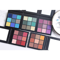 Palette de fards à paupières, maquillage irisé orange, 9 couleurs, produit de qualité supérieure, bon marché, vente en gros