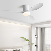Ventilateur de lustre Bldc de 52 pouces à 3 pales OEM/ODM Ventilateur de plafond intelligent avec lumière LED Ventilateur de plafond moderne et simple avec télécommande