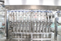 Petite machine de remplissage et de bouchage automatique PLC pour bouteilles PET et en verre, avec moteur et engrenages, système de cartouche en deux parties de 50 ml