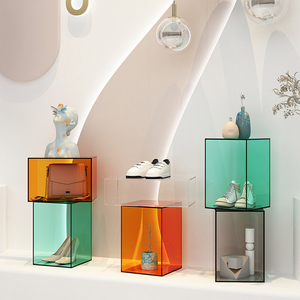 Caja de decoración de exhibición de acrílico de <span class=keywords><strong>color</strong></span> JERY gran centro comercial escaparate de exhibición decorativa de vacaciones - Product Image 3