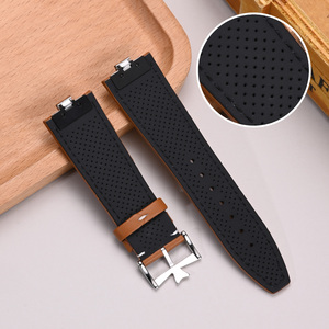 Quick Release Leather Strap 24x7mm Replacement for <strong>Vacheron</strong> Constant Overseas 4300 4500V 5500V 7900 - Product Image 4