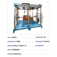 Machine d'essai complète pour meubles, équipement d'essai de performance mécanique complet à cinq canaux pour meubles