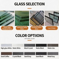 Ventana Abatible de Aluminio con Doble Acristalamiento, Impermeable y de Alta Hermeticidad, en Color Negro, para Proyectos de Viviendas con Ahorro Energético en Nigeria
