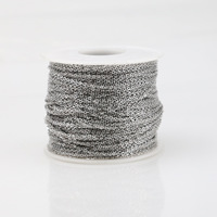 100 mètres d'acier inoxydable aplati en forme de O croix argent or Rose véritable or plaqué collier bricolage accessoire chaîne