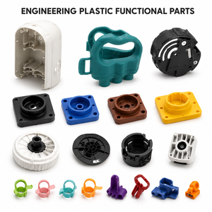 <b>Engineering</b> <b>Plastic</b> Functional Parts Custom Molded Brackets Bases Clips for Equipment Machinery Manufacturer - Product Image 1