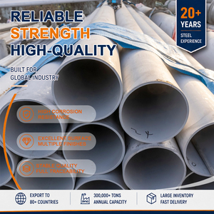 Tubería de Acero Inoxidable ASTM A312 de 88.9mm y 8.0mm, Soldada por Espejo, con Marcado 321 301 8K, Recocida, para Construcción - Product Image 1