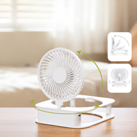 Vente en gros OEM Mini ventilateur de bureau portable rechargeable par USB avec batterie au lithium pour utilisation en extérieur avec emballage en boîte