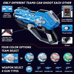 Pistolas Láser de Juguete en Oferta, Juego de 2 Pistolas y 2 Chalecos, Láser <span class=keywords><strong>Tag</strong></span> con Pantalla LED Digital, Pistola de Juguete Automática para Jugar en Interiores y Exteriores - Product Image 3