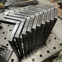 Support de table en métal soudé sur mesure, en tube d'acier carré, avec une planéité de ±1 mm
