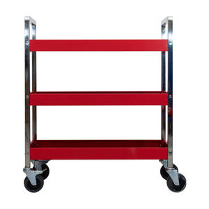 Cabine à roulettes pour mécanicien professionnel, chariot à 3 étagères avec roues et freins faciles à déplacer - Product Image 6