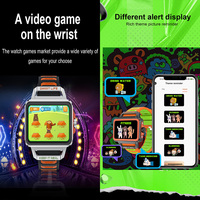 Mode garde la vraie vie intelligente hip hop jouer à la vidéo enfants jeu smartwatch mobile montre intelligente jeu montre intelligente
