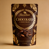 Pochette à bonbons personnalisée avec finition brillante, sachet Mylar autoportant imprimé sur mesure, emballage plastique de qualité alimentaire pour bonbons et chocolats