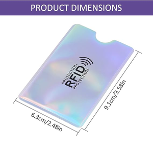 Housse en PU avec logo personnalisé, porte-cartes bancaires, protection anti-RFID sur papier cuivre et feuille d'aluminium, pour <span class=keywords><strong>carte</strong></span> de crédit et d'identité - Product Image 3
