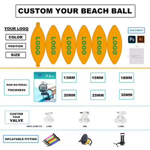 Individuelles Logo Angepasste Größe Angepasste Farbe Hochwertige Umweltfreundliche PVC Unisex Kinder-Strandball Aufblasbares Spielzeug Marke <span class=keywords><strong>Kuyang</strong></span> - Product Image 4